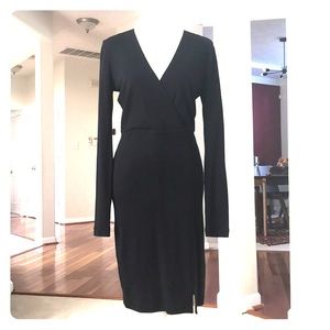 Black Wool Alice + Olivia Dress